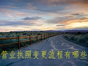 营业执照变更流程有哪些