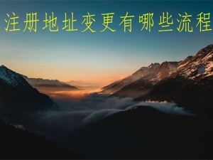 注册地址变更有哪些流程