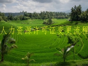 人力资源许可证变更流程
